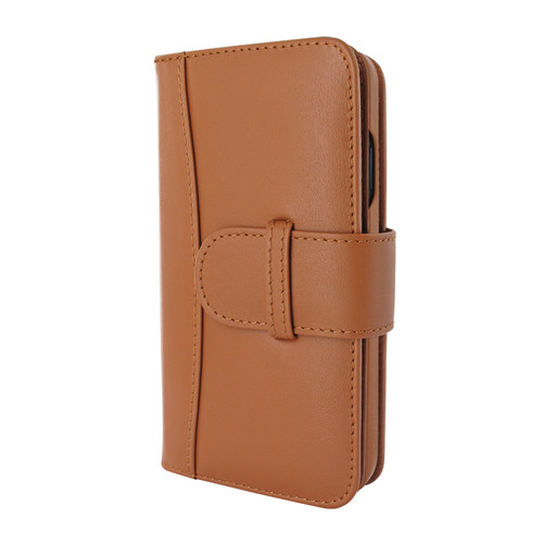 Piel Frama 854 Tan WalletMagnum Leather Case for Apple iPhone 12 / iPhone 12 Pro